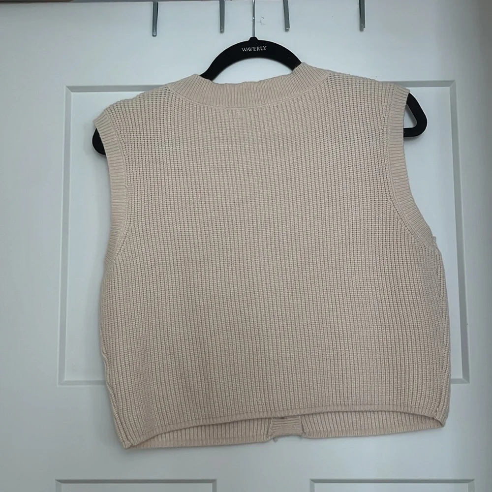 Button Front Sweater Vest - Picture 4 of 4